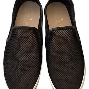 Kate Spade NY Serena black mesh slip on shoe
